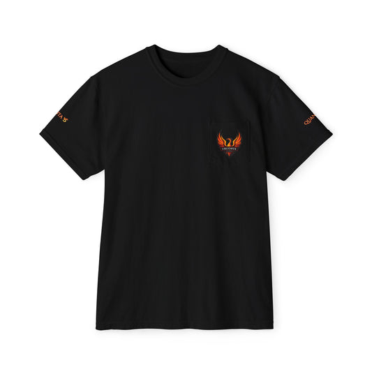 Pocket T-Shirt - Freonix Games Quanta 5 Phoenix Design